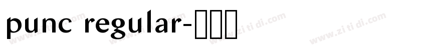 punc regular字体转换